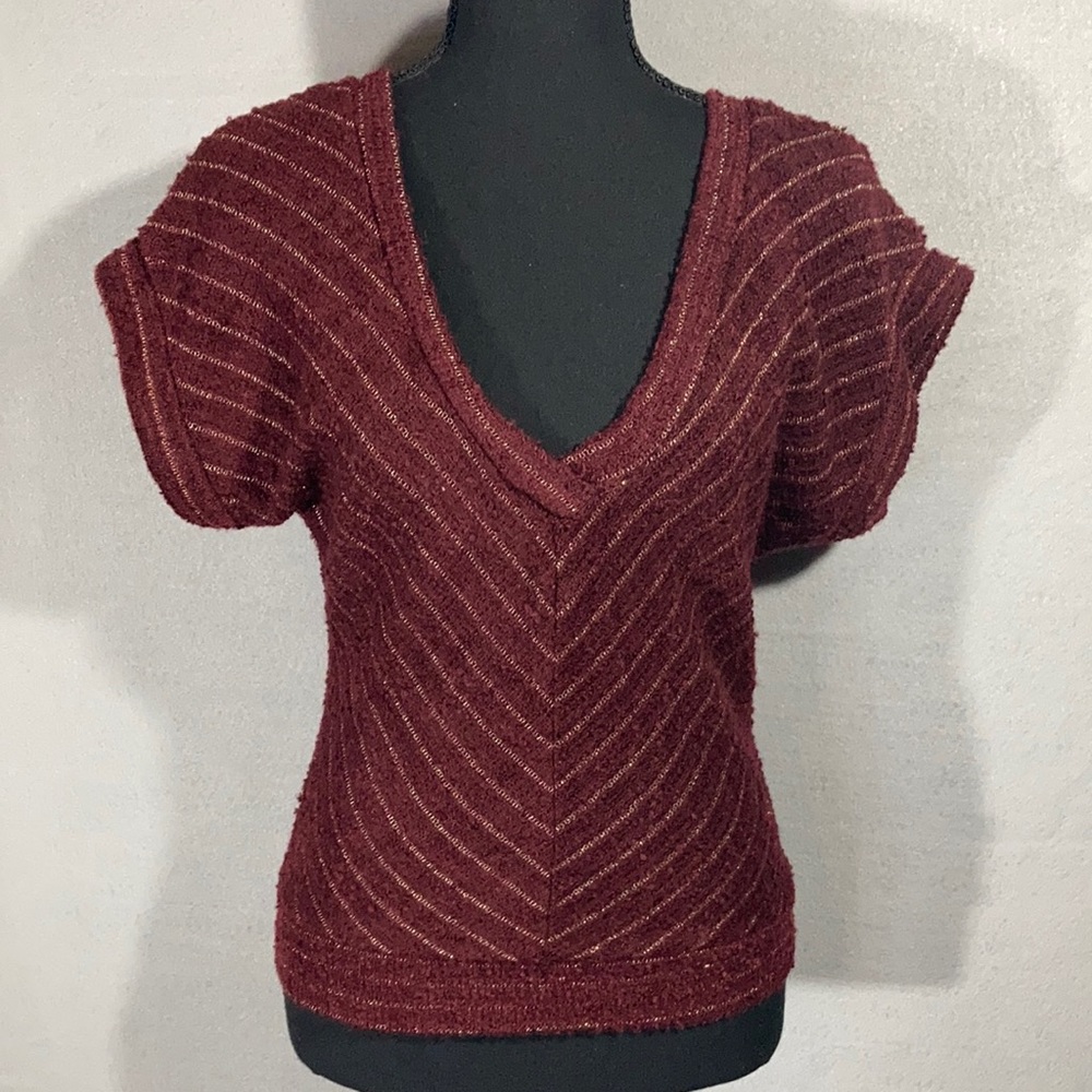Voice V-neck sweater Sz S